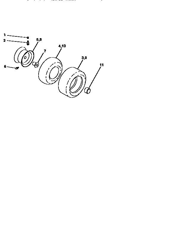 Craftsman 917256532 wheels and tires diagram
