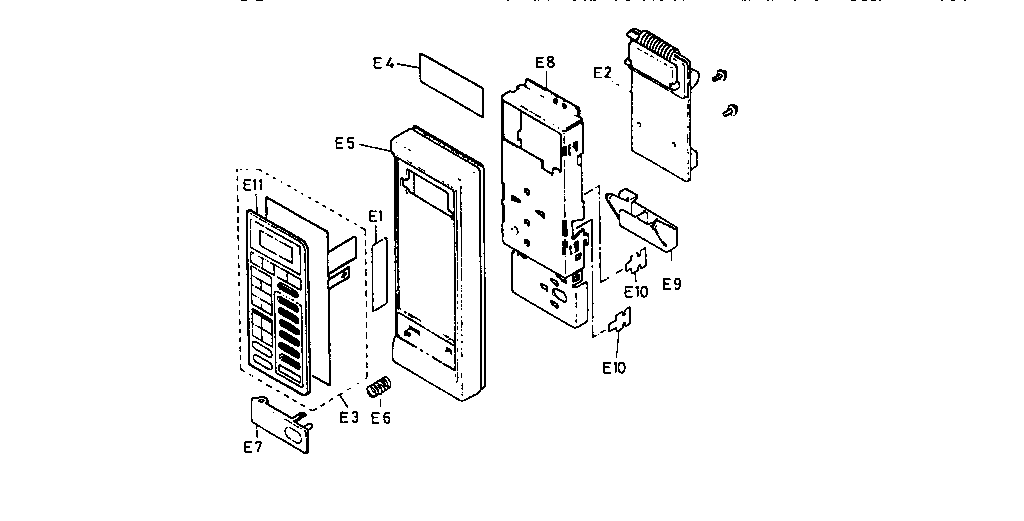 Panasonic NN6813A escutcheon base diagram