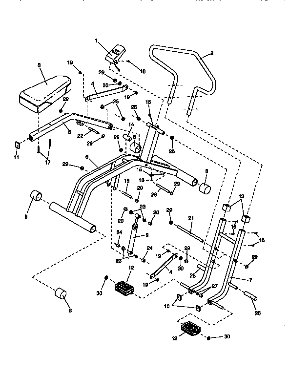 Weslo WLMC00349 unit parts diagram