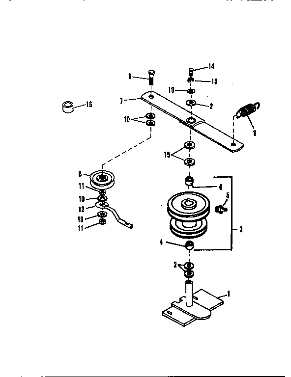 Craftsman 842240561 pulley assembly diagram