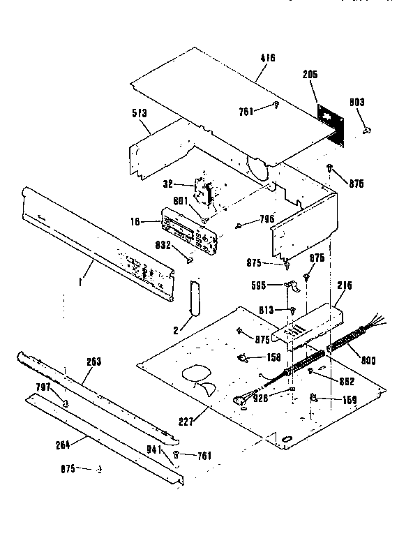 Kenmore 91141069690 control section diagram
