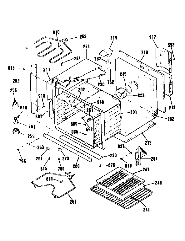 Kenmore 91141069690 body section diagram