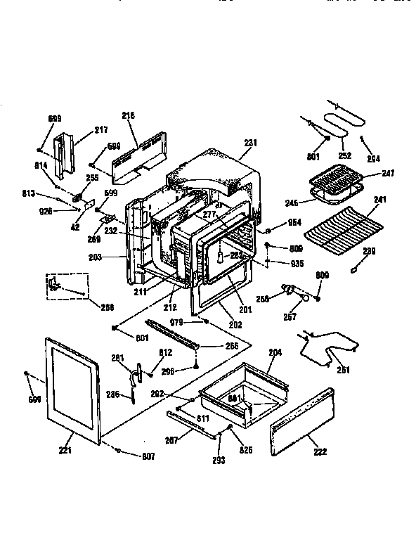 Kenmore 91192761690 body section diagram