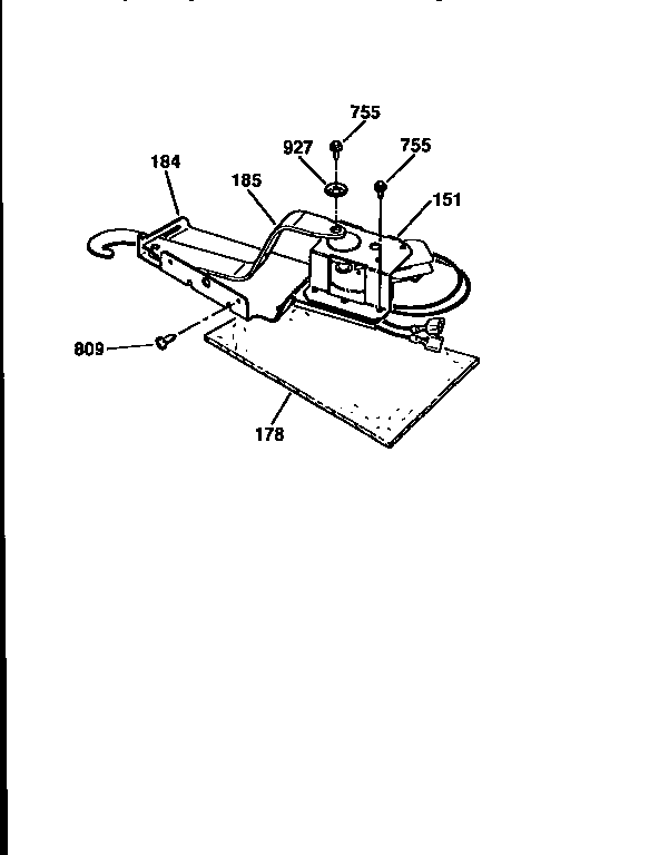 Kenmore 91146769690 door lock section diagram