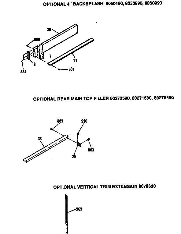 Kenmore 91146769690 optional kits diagram