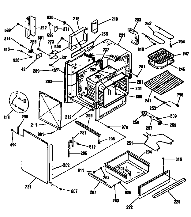 Kenmore 91146565690 body section diagram