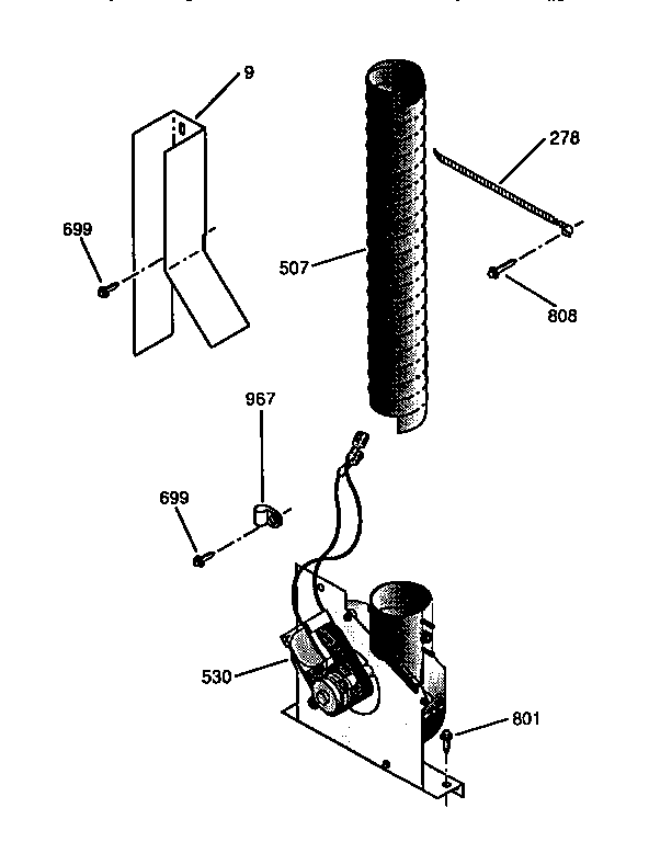 Kenmore 91146565690 blower section diagram