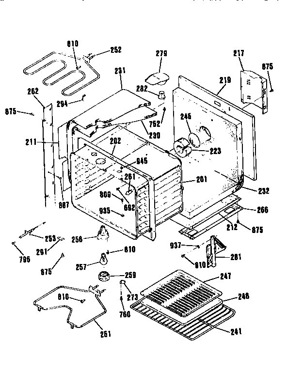 Kenmore 91141165690 upper body section diagram