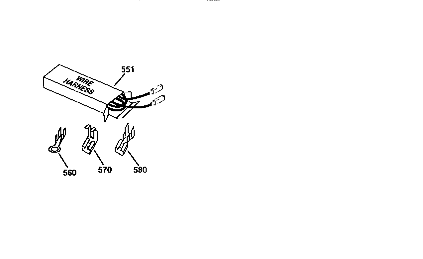 Kenmore 91141165690 wire harnesses and components diagram