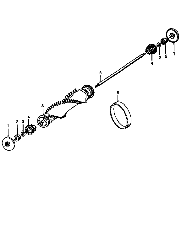 Hoover U6335-930 agitator diagram