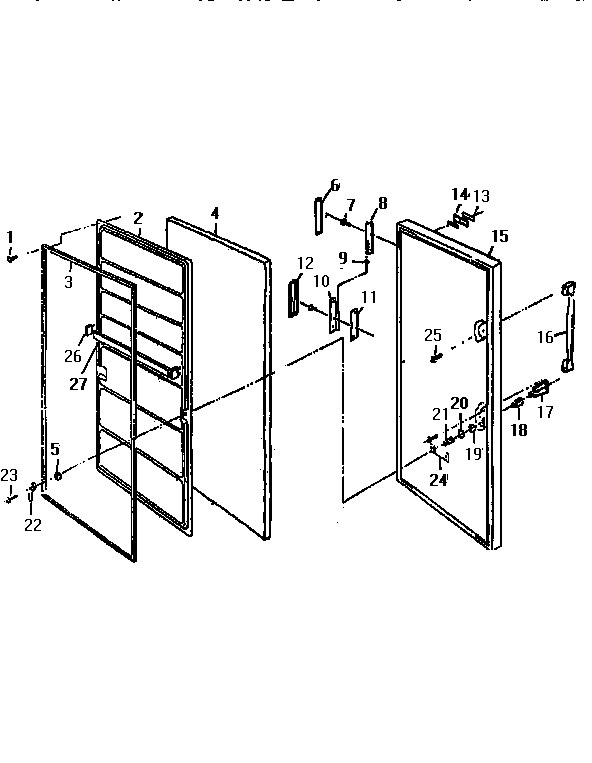 Northland RF265E door diagram