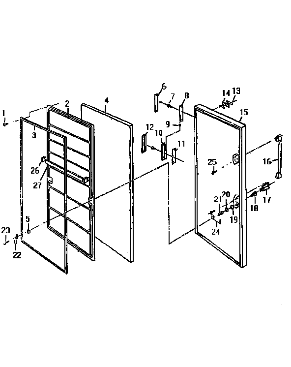 Northland RF265F door diagram