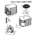 Coleman Evcon DRHQ0241BB unit parts diagram