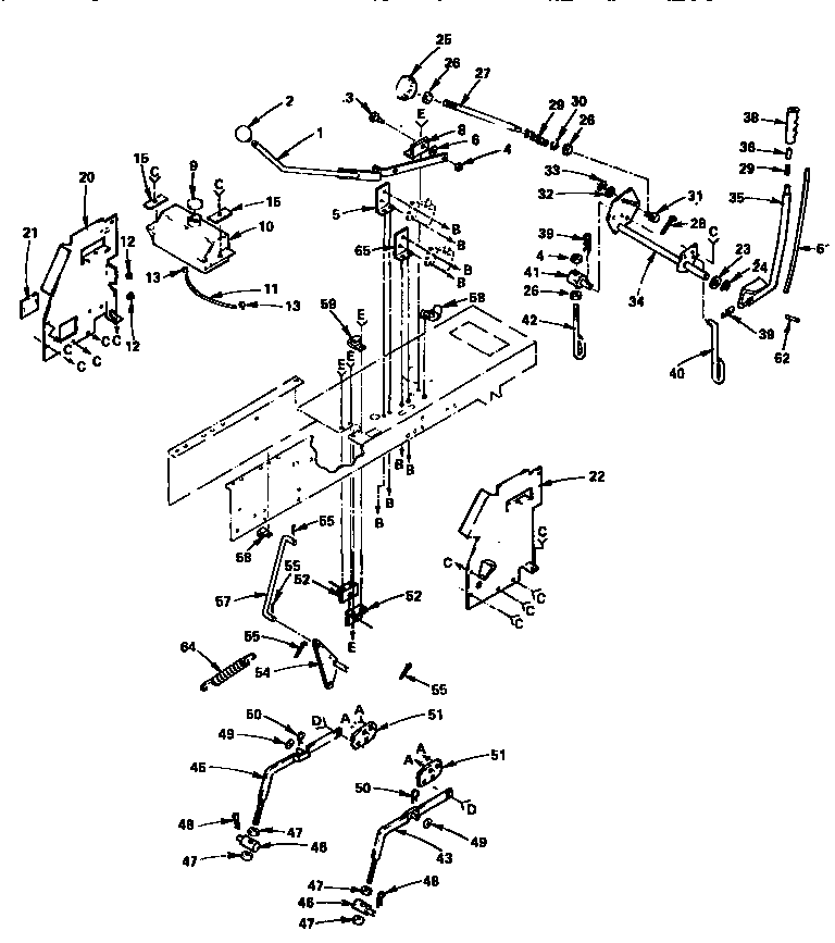 Craftsman 917255727 lift adjustment diagram