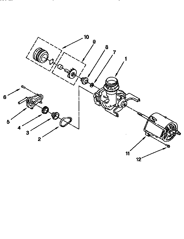 Kenmore 6651644593 pump and motor diagram
