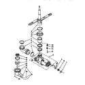 Kenmore 6651514593 pump and spray arm diagram