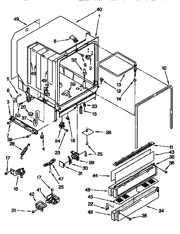 Kenmore 66515921691 tub assembly diagram