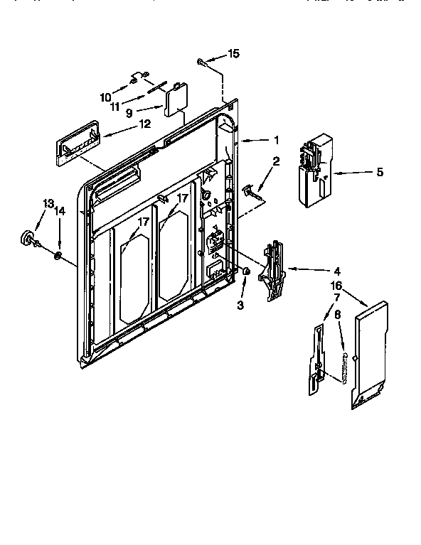 Kenmore 66515928691 inner door diagram