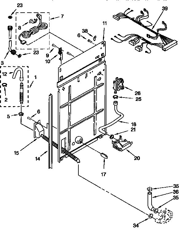 Kenmore 11091565210 rear panel diagram
