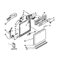 Kenmore 66517621691 frame and console diagram
