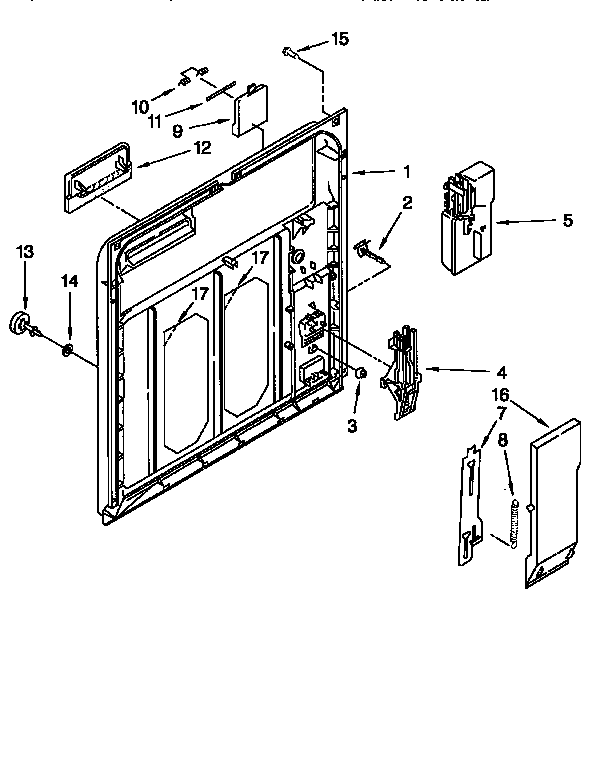Kenmore 66515925691 inner door diagram