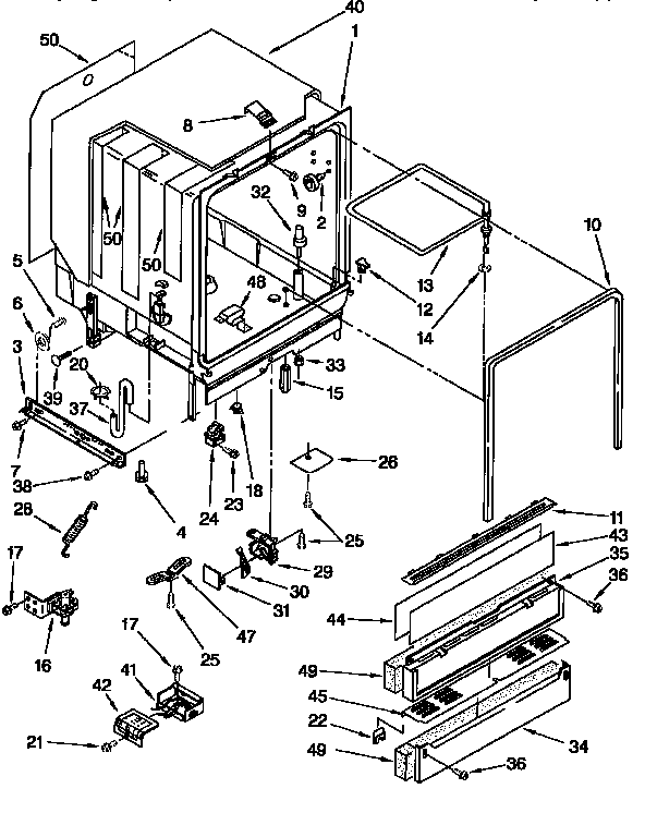 Kenmore 66515925691 tub assembly diagram