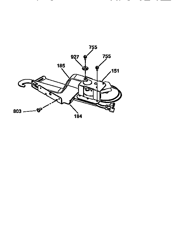 Kenmore 91141369690 door lock section diagram