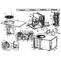 Coleman Evcon DPHH0421BA unit parts diagram