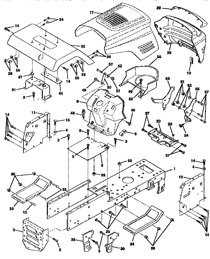Craftsman 917252581 chassis and enclosures diagram
