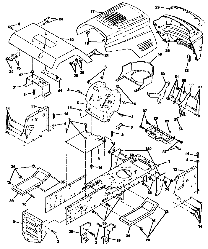 Craftsman 917256563 chassis and enclosures diagram