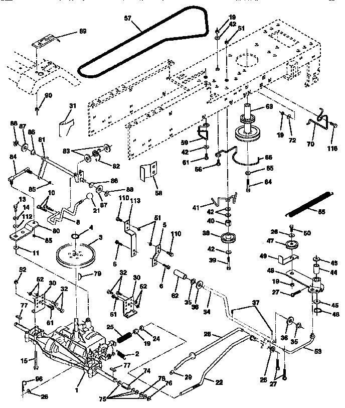 Craftsman 917256563 drive diagram