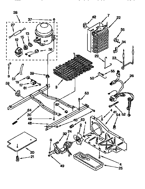 Kenmore 1069555720 unit diagram