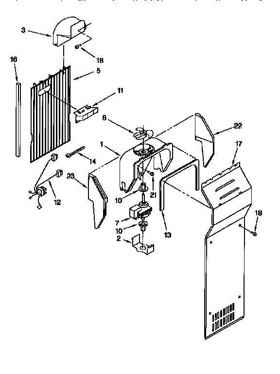 Kenmore 1069555720 air flow diagram