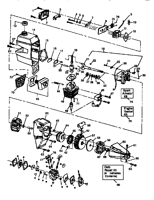 Craftsman 358798460 engine diagram