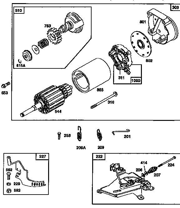 Craftsman 917256661 engine 42a707-1625-01 (71/500) diagram