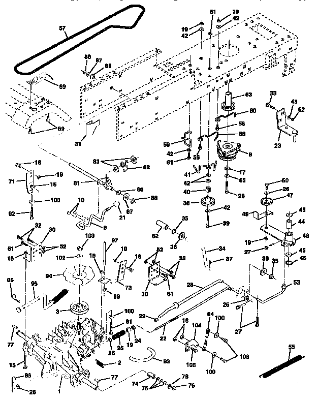 Craftsman 917256690 drive diagram
