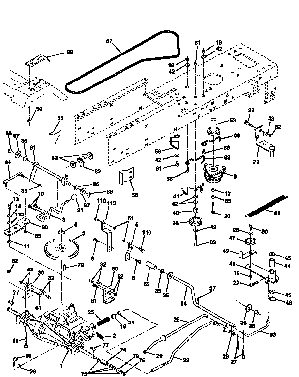 Craftsman 917256680 drive diagram