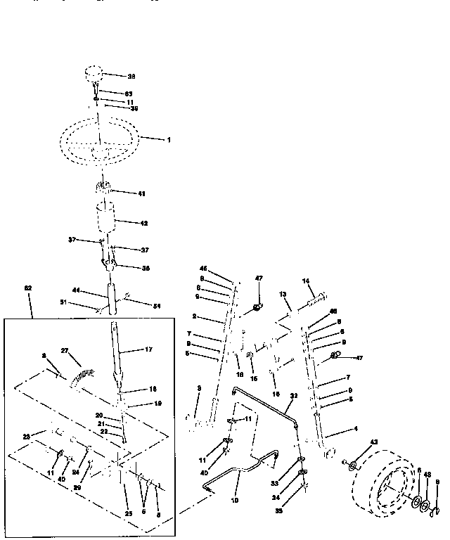 Craftsman 917256680 steering assembly diagram