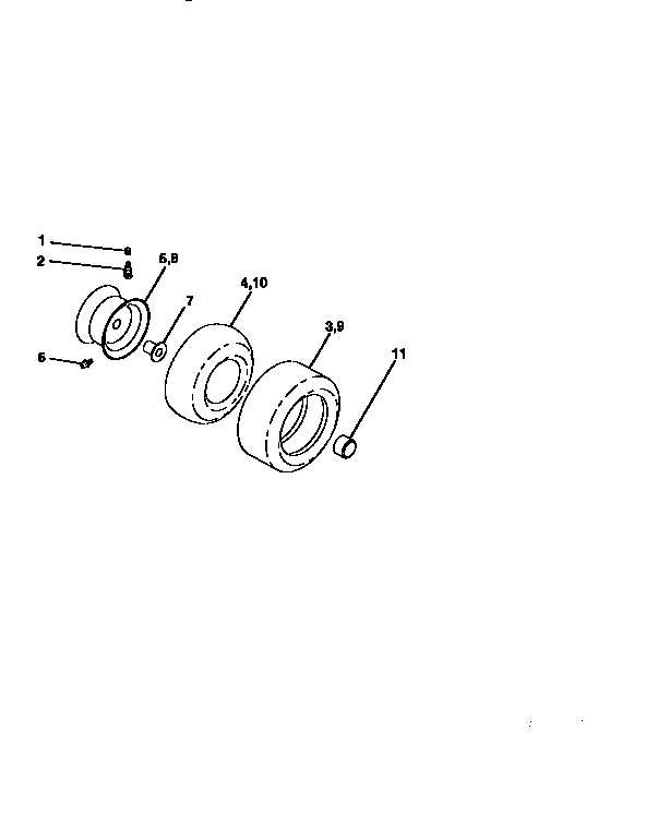 Craftsman 917256680 wheels and tires diagram