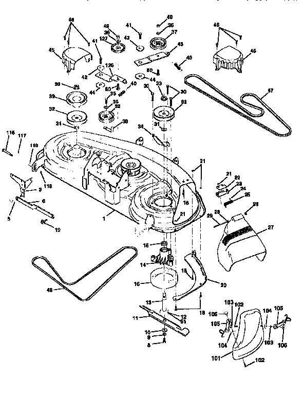Craftsman 917256680 mower deck diagram