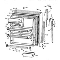 Kenmore 3639671621 fresh food door diagram