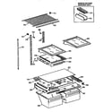 Kenmore 3639671621 shelf diagram