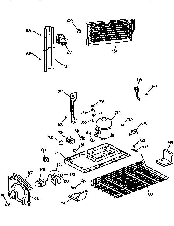 Kenmore 3639771681 unit diagram