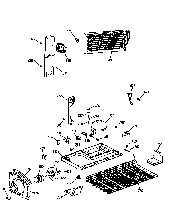 Kenmore 3639671611 unit diagram