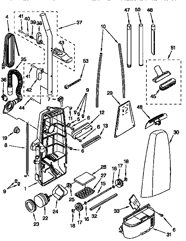 Kenmore 11636612690C dust compartment diagram