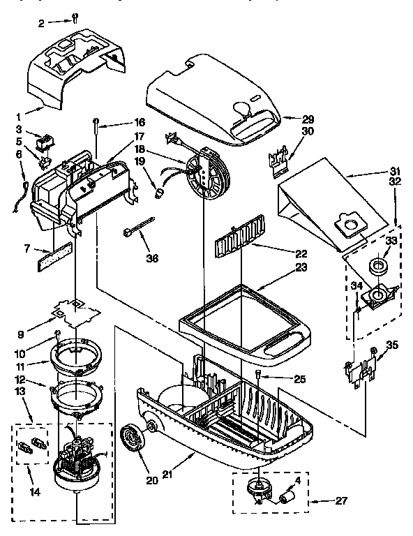 Kenmore 11626085690C vacuum cleaner diagram