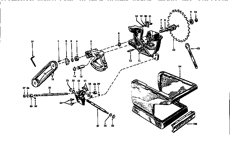 Craftsman 11329990 10" tilting arbor diagram