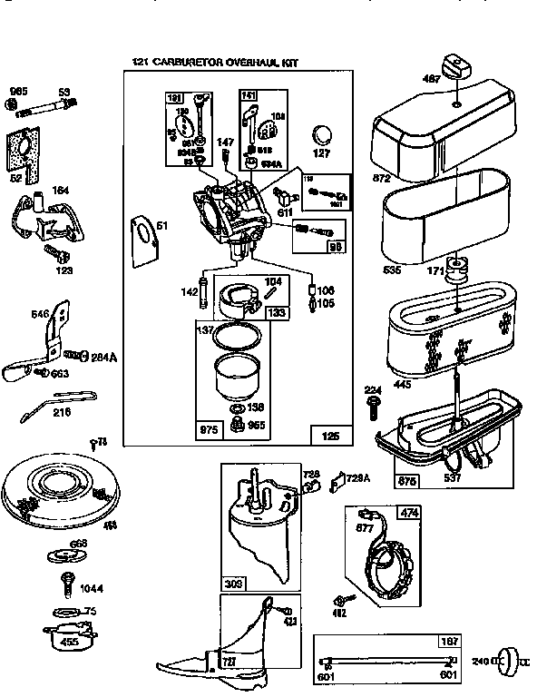 Craftsman 917258051 engine 289707-0689-a1 (71/500) diagram