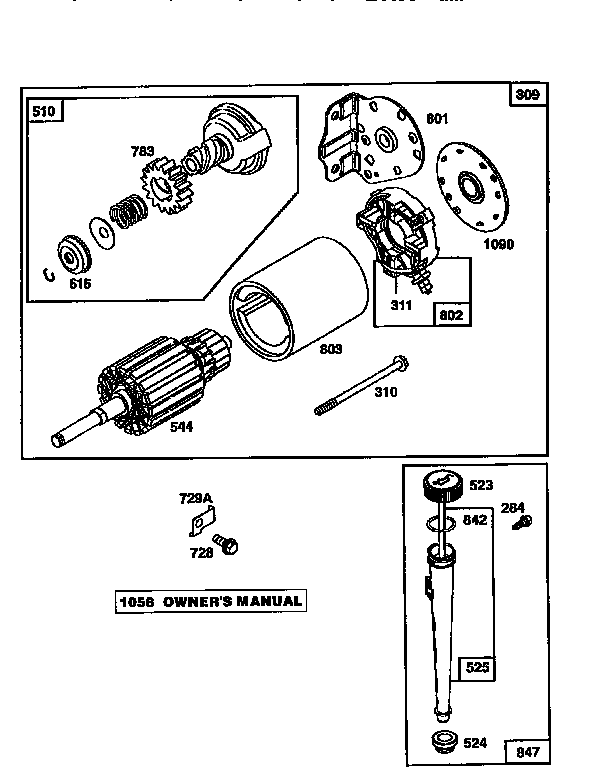 Craftsman 917258051 engine 289707-0689-a1 (71/500) diagram
