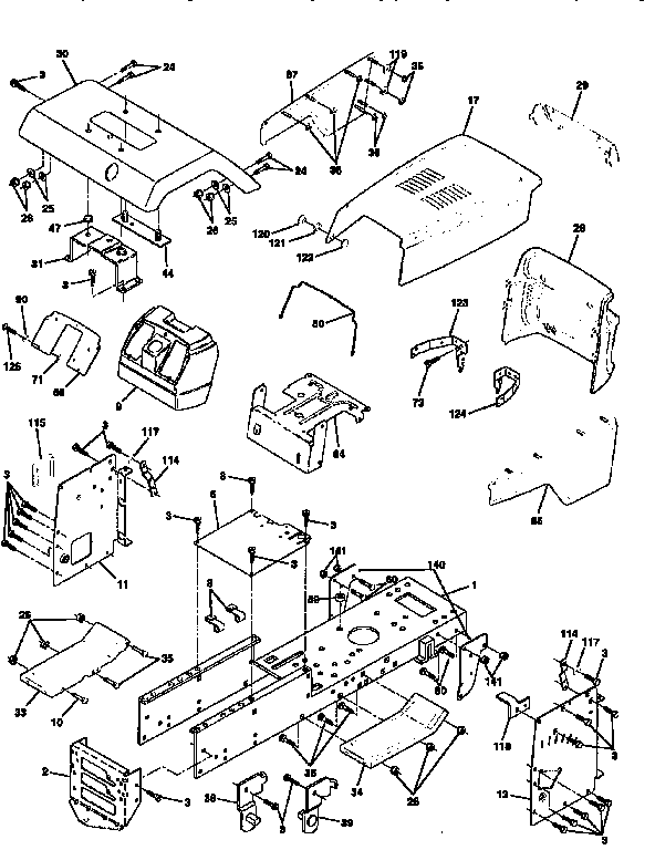 Craftsman 917256583 chassis and enclosures diagram